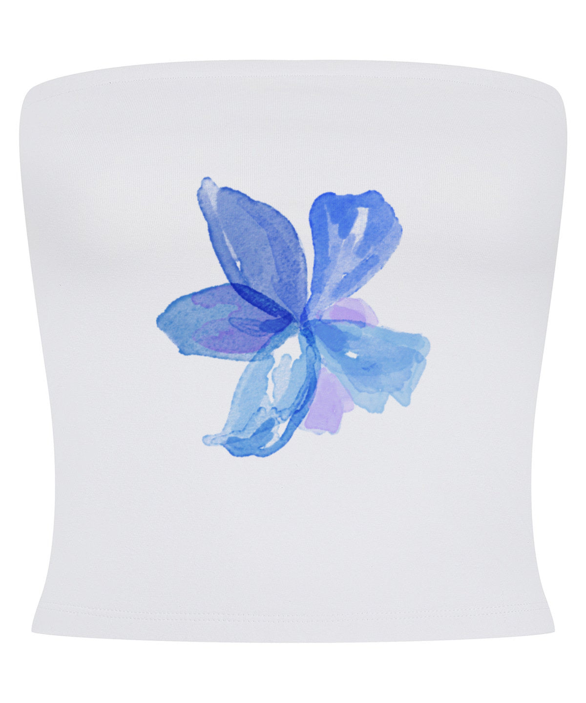 Blue Lily Bandeau Top