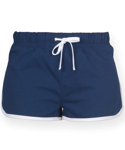 Navy and White contrast shorts