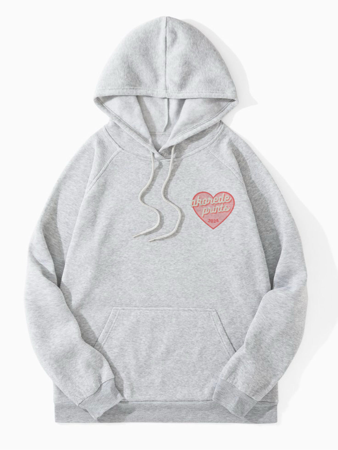 Heart Logo Print Hoodie